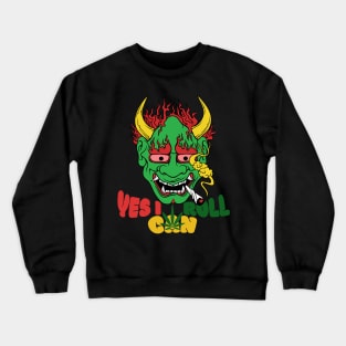 Skull Can Roll Crewneck Sweatshirt